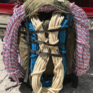 backpack with rope