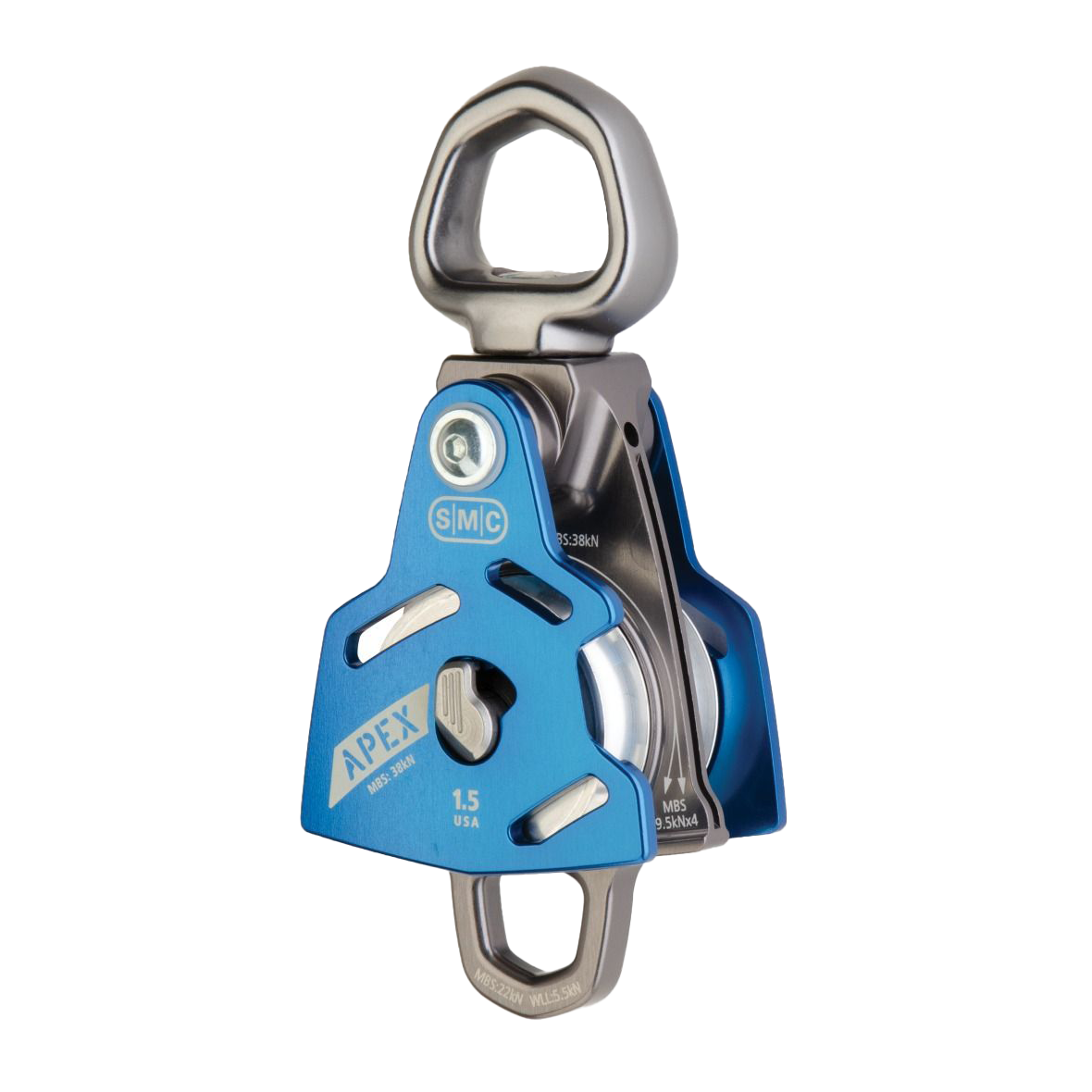 pmi-rope-smc-apex-1-5-double-swivel-pulley-for-rescuers-and-climbers