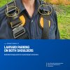 PMI Avatar Deluxe Harness lanyard parking attachment points on both shoulders